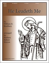 He Leadeth Me Handbell sheet music cover